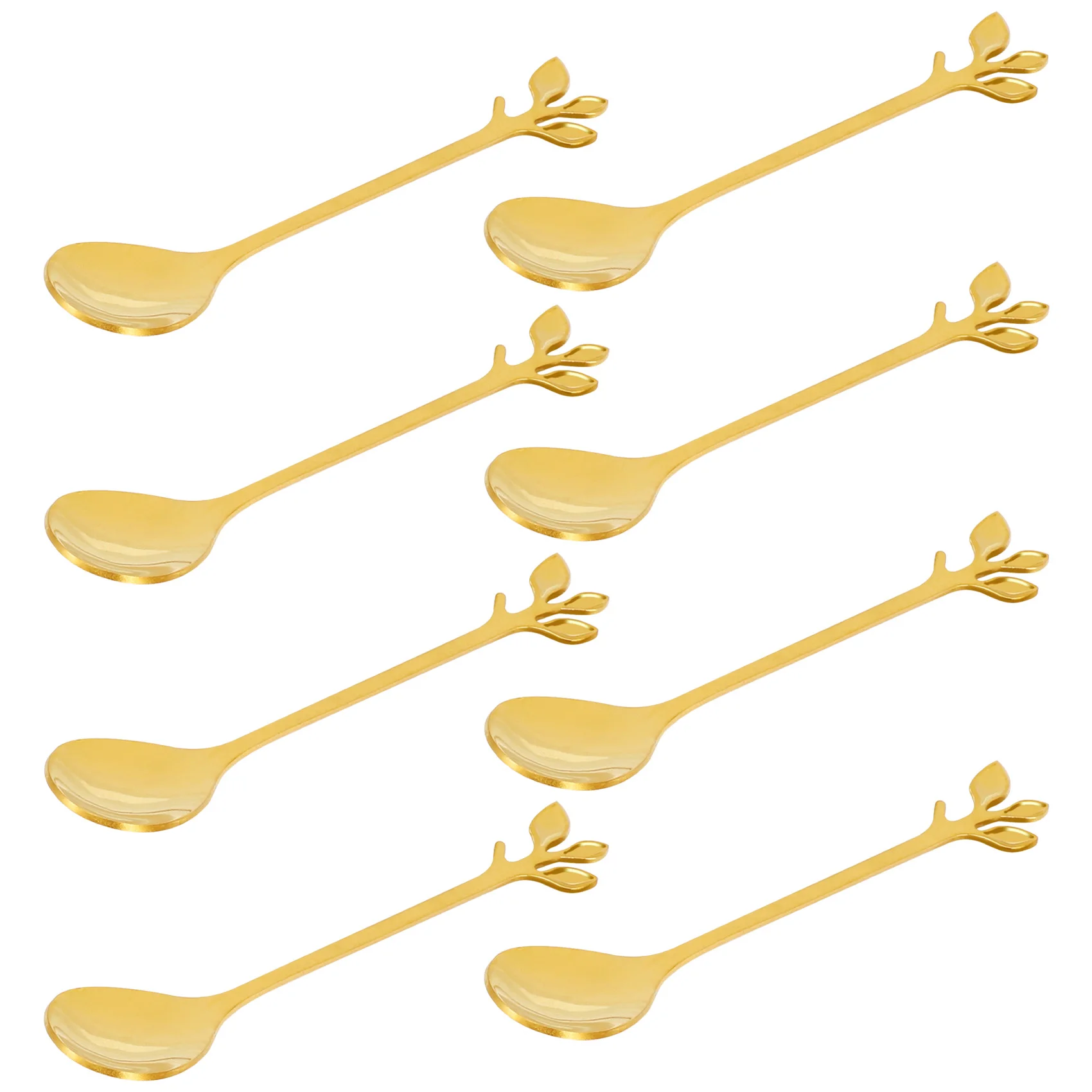 Cucchiai Per Mescolare Il Tè Gelato Dessert Retrò Demitasse Cucchiai Per Caffè Espresso Posate Stoviglie Da Cucina 1 Set Di 8 Pezzi