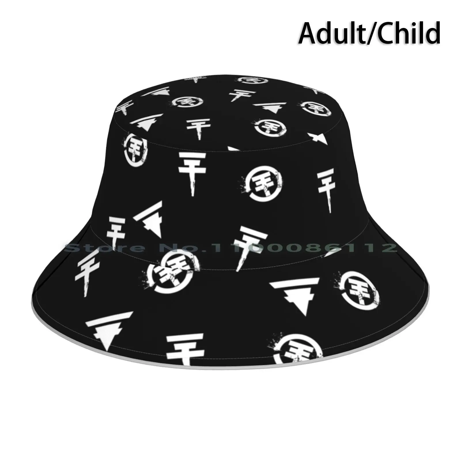 Th Logos (Bianco) Cappello Da Pescatore Berretto Da Sole Toyio Hotel Tokyo Th Tv Bill Kaulitz Queen B Tom Kaulitz Queen T Kaulitz Twins Georg