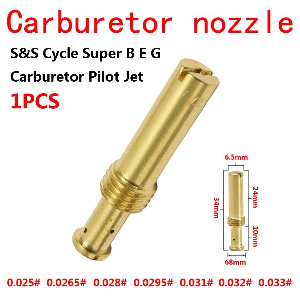 1 Pz Pilot Jet Ugello Per Harley Davidson Big Twin Sportster S & S Super Cards Evo Tc E2 Fit S & S Super B G E Carburatore E/G Ultima