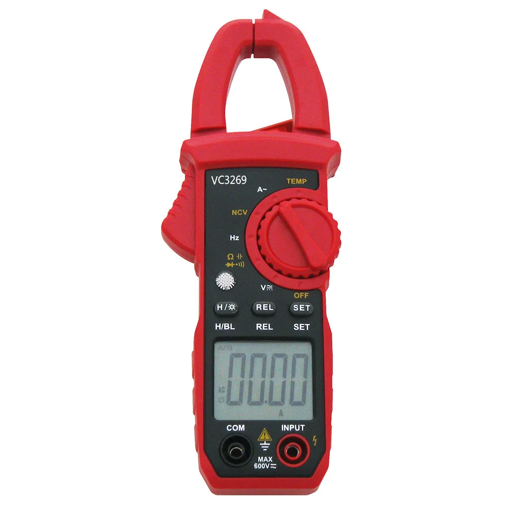 Vc3269  Clamp Meter Digital Multimeter  Ac Current Ac/Dc Voltage Tester Counts Hz Capacitance Ncv Ohm Diode Tester