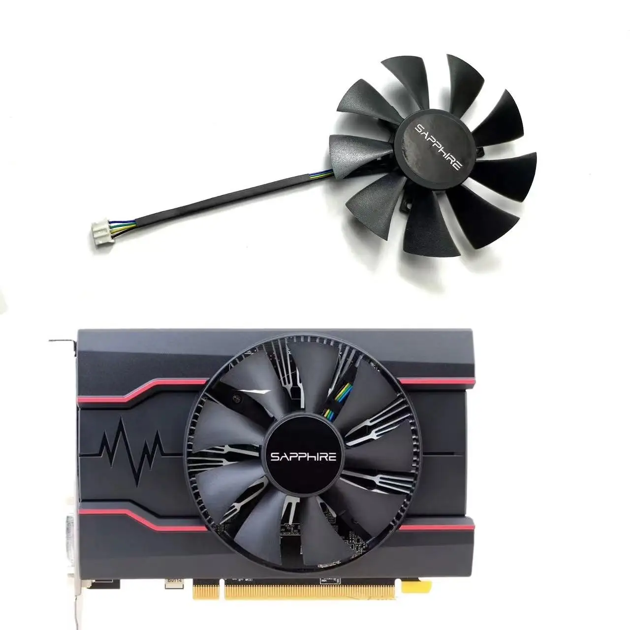 Nieuwe 87Mm 4Pin Ga91A2H Rx 550 560 Gpu Ventola, Voor Sapphire Rx 550 560 460 R7 360 Videokaart Koelfan