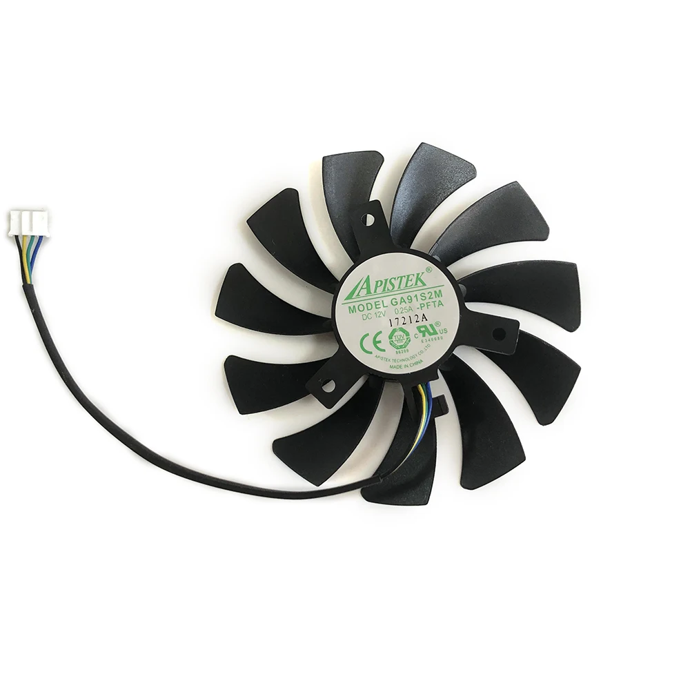85Mm, Fai Da Te Ga91S2M, Dispositivo Di Raffreddamento Gpu, Ventola Per Scheda Video, Per Sapphire Rx560 Rx550 2G D5,Powercolor Rx 560/550 R7 350/240,