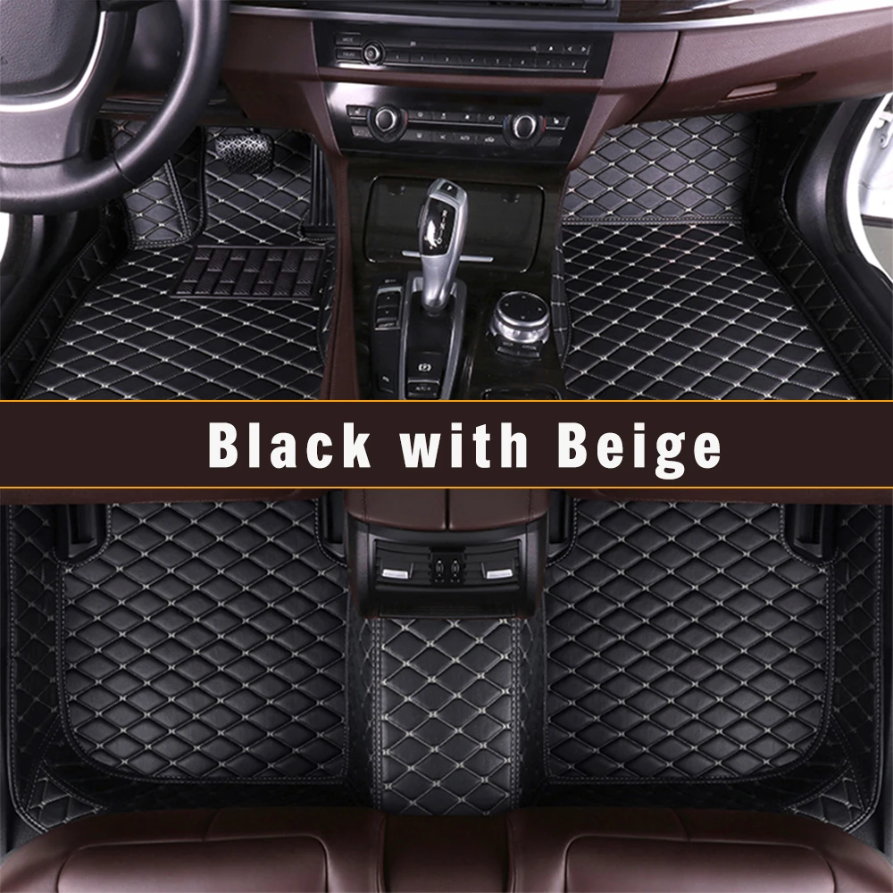 Tappetini Per Auto In Pelle Per Vw Phaeton 5-Seats 2007-2016 Foot Pad Personalizzato Copertura Completa Accessori Antiscivolo Impermeabili