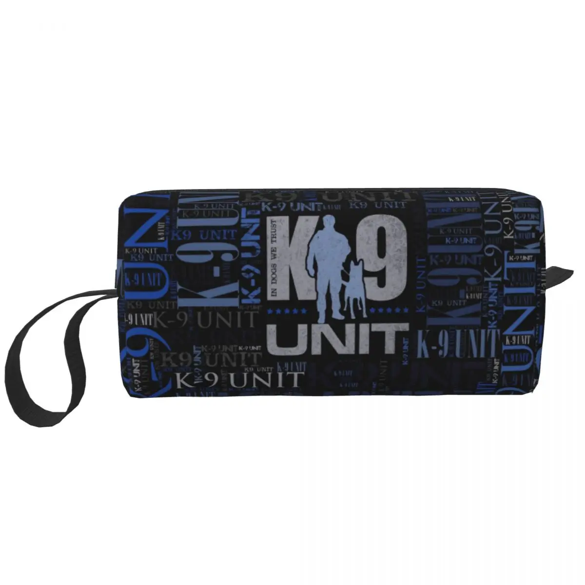 Custom K9 Unit Dog Toiletry Bag Women Belga Malinois Cosmetic Makeup Organizer Lady Beauty Storage Dopp Kit Box