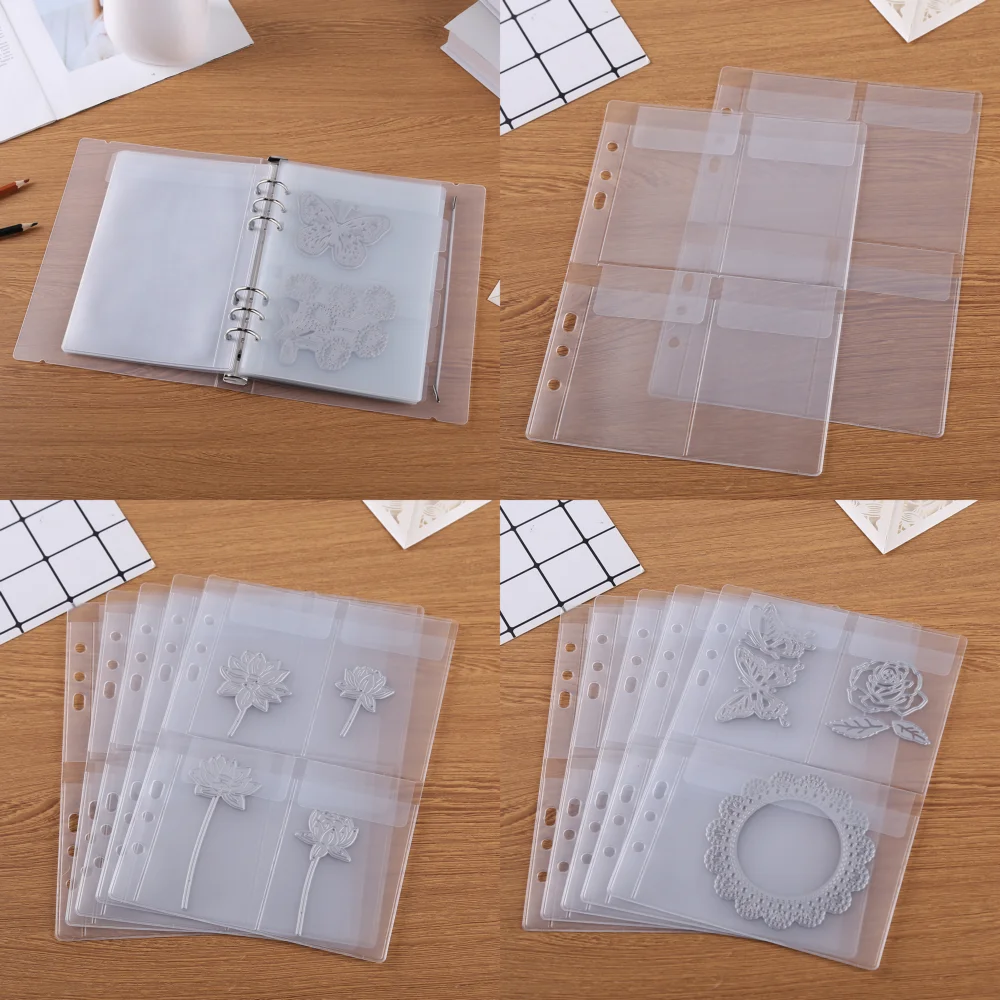 Fustelle Stencil Storage Book For Diy Scrapbooking Album Pagine Interne Cover Holder Collezioni Template Container Case 2022