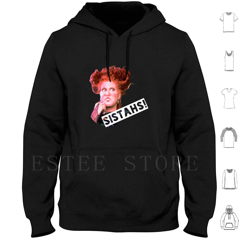 Sistahs! Felpe Con Cappuccio Manica Lunga Bette Midler Sanderson Sisters Winifred