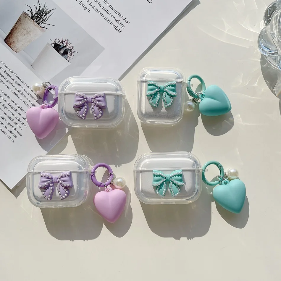 Simpatica Custodia A Catena D'Amore Per Xiaomi Redmi Buds 3 Lite / Buds 3 Pro Custodia Colorata Per Auricolari In Silicone A Farfalla Redmi Buds 3