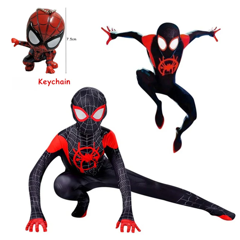 Adulto Lontano Da Casa Costume Spiderman Tute Miles Morales Per Kid Costume Cosplay Zentai Spiderman Pattern Body