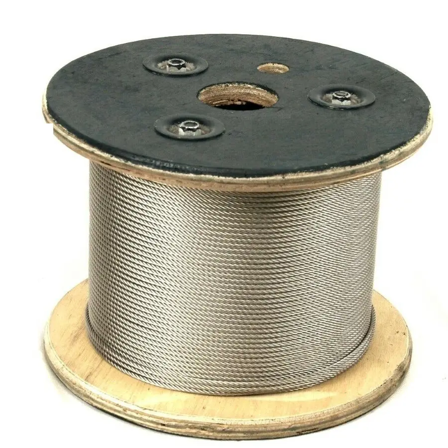 Hq 3Mm 316 Marine Grade Acciaio Inossidabile Fune Balaustra Decking Ombra Vela Rigging Cavo 7X7 7X19 1X19 Struttura