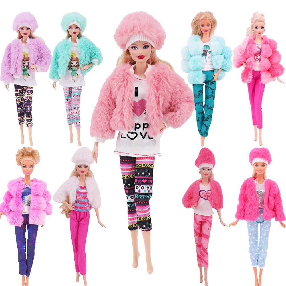 Bambole Cappotti Di Peluche Gilet Pantaloni, Accessori E Articoli In Miniatura Cappello, Giocattoli Per Ragazze Per Bambole E Bambole Bjd Da 11.8 Poll