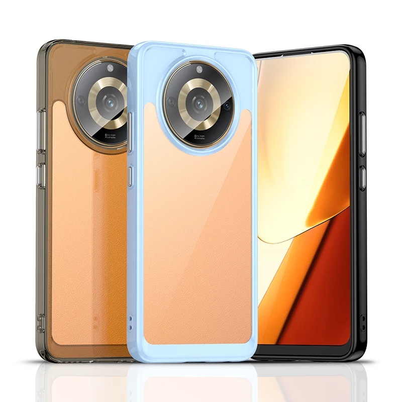 Per Realme Narzo 60 Custodia Per Realme Narzo 60 Cover Coque Funda Custodia Rigida Traslucida Antiurto Trasparente Per Realme Narzo 60