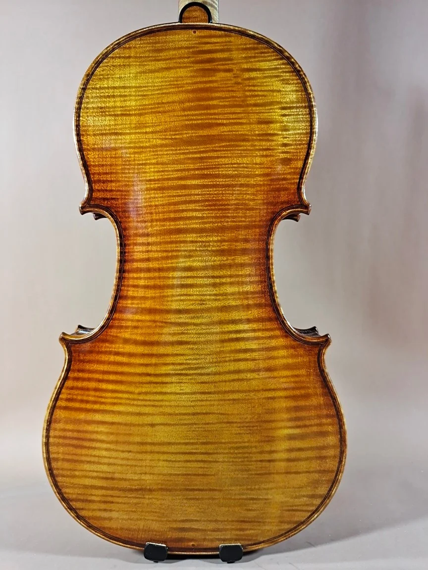 70-Y Vecchio Abete Rosso! Stradivarius 1727 Violino 4/4 Top Vernice Ad Olio Violino In Abete Europeo E Corde Per Arco Ponte Aubert!