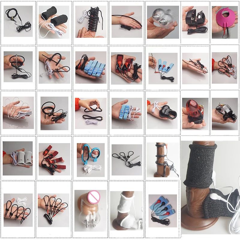 E Stim Toys For Men, Elettrostimolatore Cock Penis Ring Cockring,Bdsm Electro Sex Chastity Cage, Shock Shock Elettrico, Estim