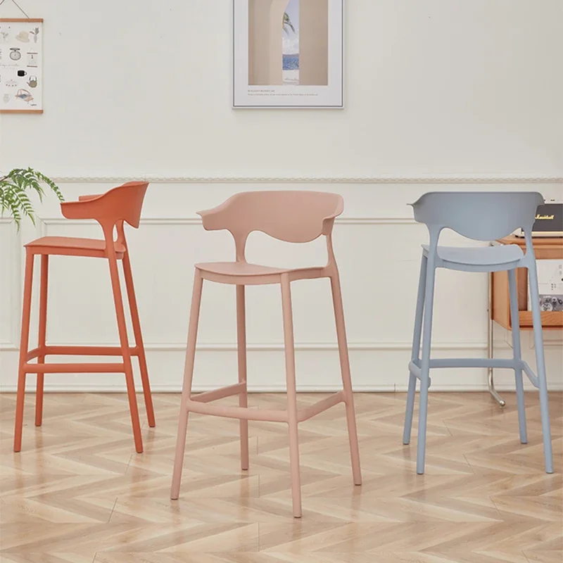 Biblioteca American Tall Vanity Bar Chair Modern Counter Schienale Sgabello Da Bar Barber Party Tabourets De Bar Mobili Da Soggiorno