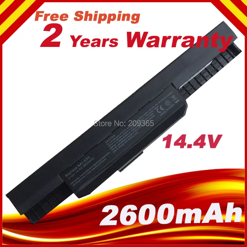 Batteria Per Laptop Da 2600Mah Per Asus X54C A41-K53 37Wh