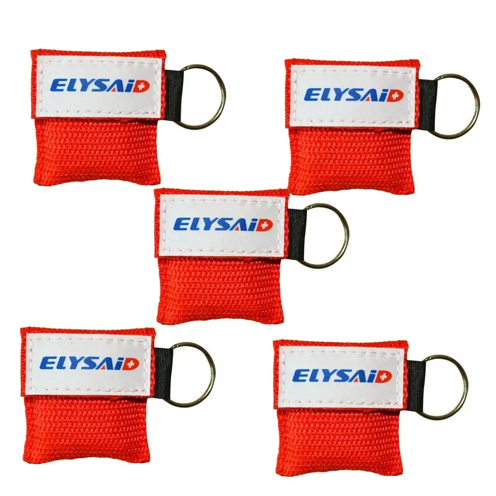 Portatile 50 Pz/Lotto Cpr Visiera Cpr Barriera Portachiavi Anello Bocca A Bocca Valvola Di Sfiato Cpr Per Assistenza Sanitaria Di Pronto Soccorso