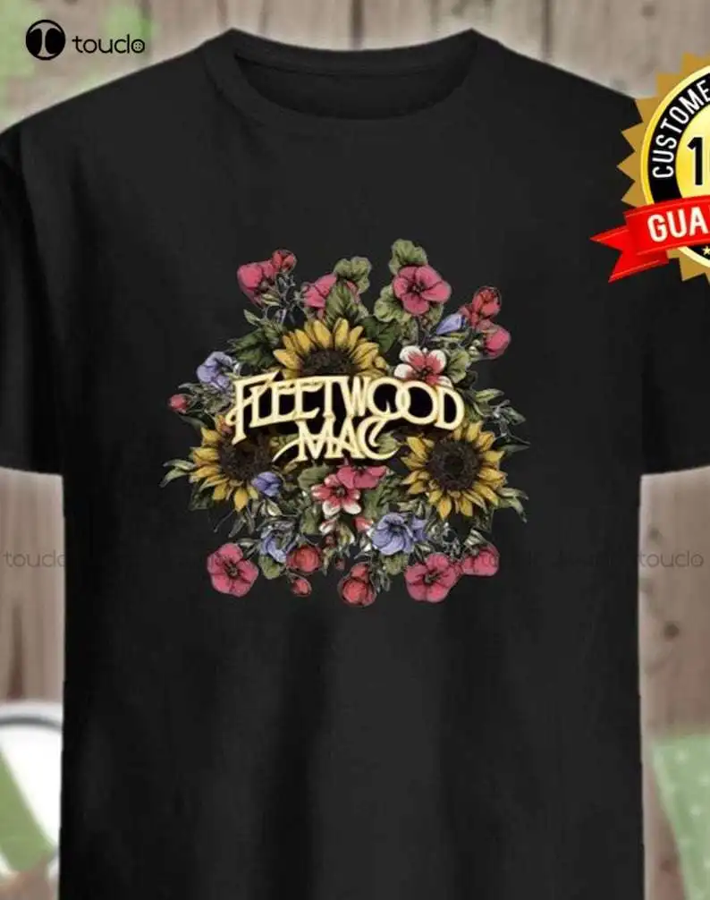 Fleetwood-Mac T Shirt Temerchan Fleetwood Mac Girasole Vintage Raglan T Shirt Maniche Lunghe Tshirt Righello