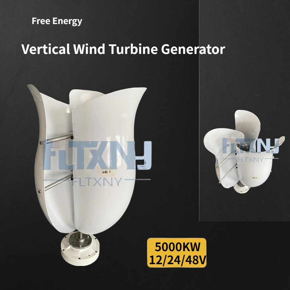 Free Energy Windmill 5000W 5Kw Generatore Di Turbine Eoliche Maglev Permanente Ad Asse Verticale 12V 24V 48V Controller Inverter Off Grid