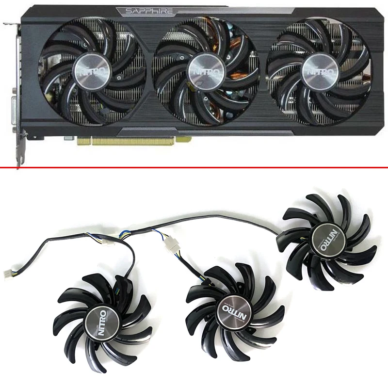 85Mm Fdc10H12S9-C R9 290X/390/390X Gpu Vga Ventola Di Raffreddamento Per Sapphire R9-290X R9 390 8G Nitro R9 390X 8G D5 Tri-X Ventole Per Schede Video