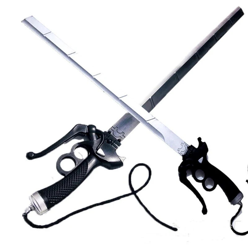 Aot Mikasa Ackerman Sword Cosplay Rivamika Leimika Movie Sword Simulation Prop Mikasa Double Knife Halloween Prop