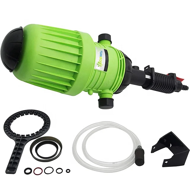 Instelbare Verhouding Water Aangedreven Muslimate Chemische Doser Carwash Pluimvee Medicator Mixer Dosatron Mestof Injecto