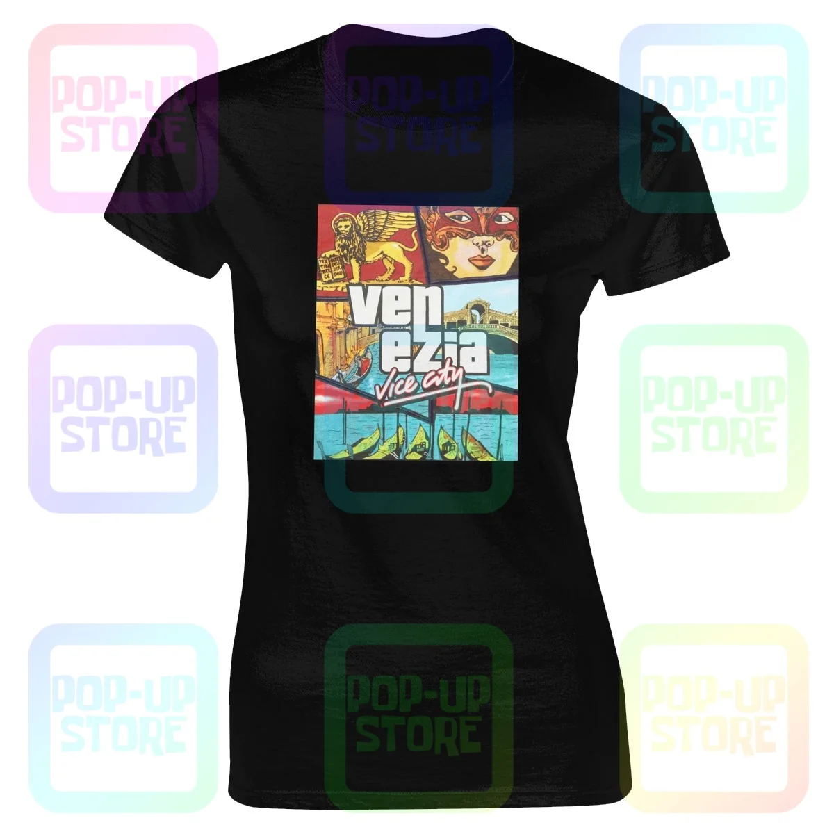 Grand Theft Auto Parody Gta Venice Vice City T-Shirt Da Donna Camicia Da Donna Best Cotton Classic Confortevole T-Shirt Femminile