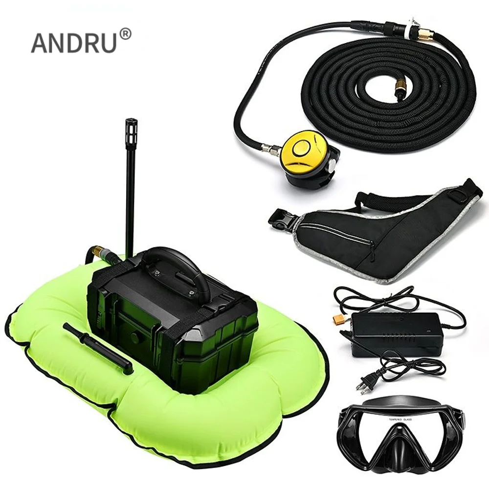 Nuovo Scuba Diving Snorkel Equipment Ventilatore Subacqueo Rebreather Elettrico Per La Caccia Alla Pesca Profonda