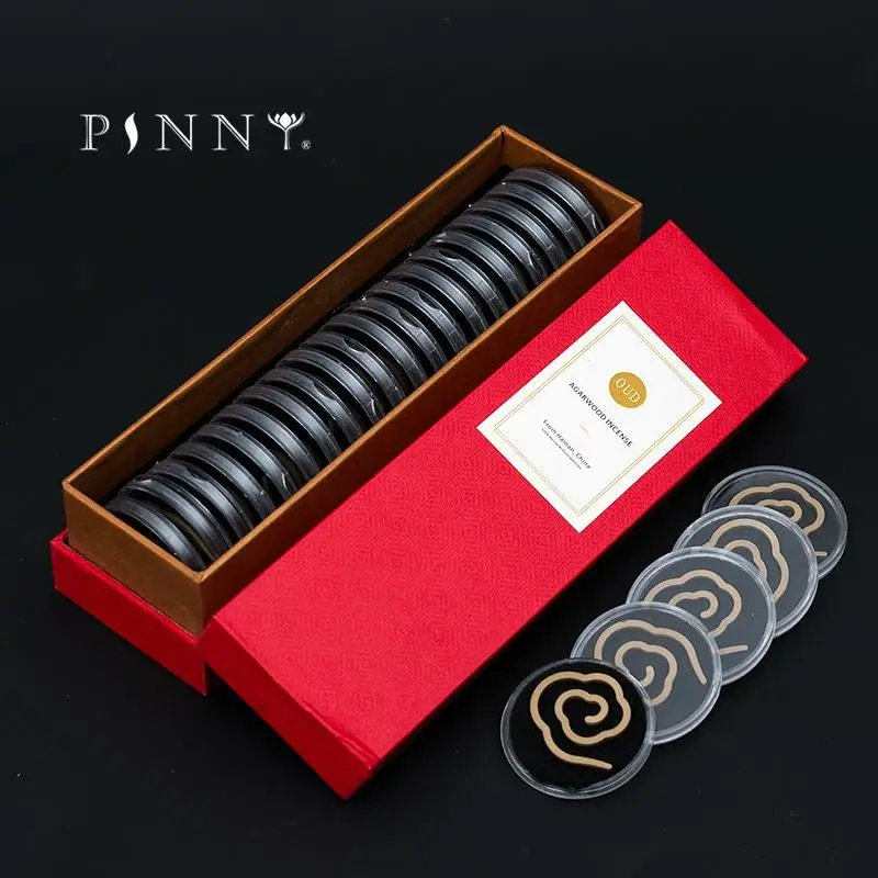 Pinny Natural Hainan China Agarwood Incenso Senza Additivi Oud Incenso Bobina Casa Fragranza Migliore Meditazione