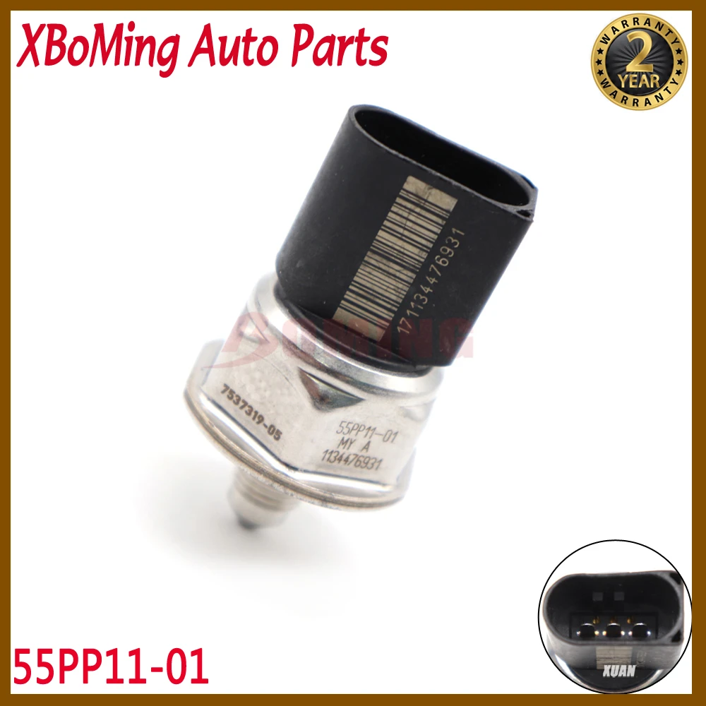 Diesel Fuel Sensore Di Pressione Rail 55Pp11-01 Per Bmw E82 E88 E21 E30 E36 E46 E90 E91 E92 E93 E12 E28 E34 E39 E60
