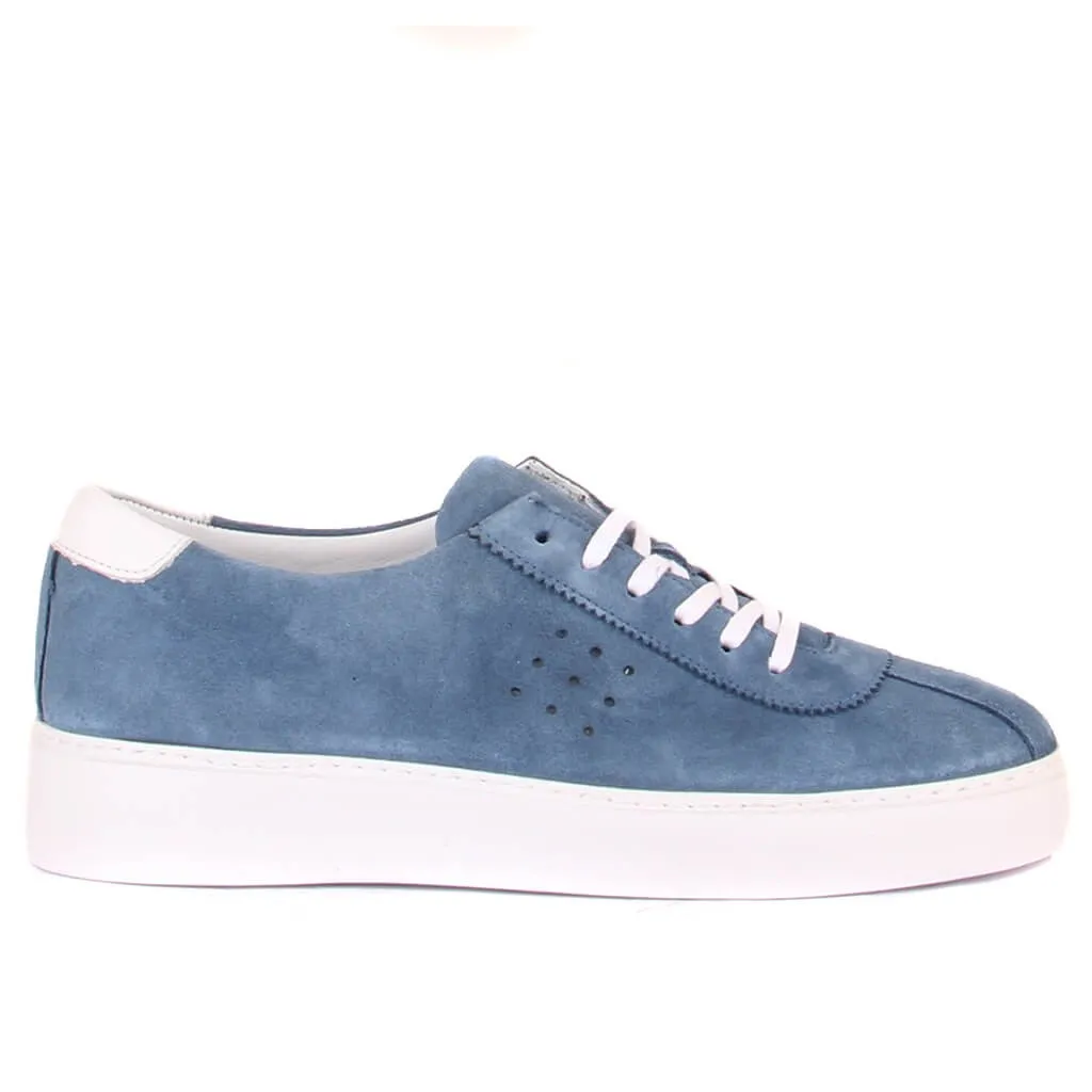 Sail Lakers-Jeans Camoscio Blu, Sneaker Da Uomo Allacciata