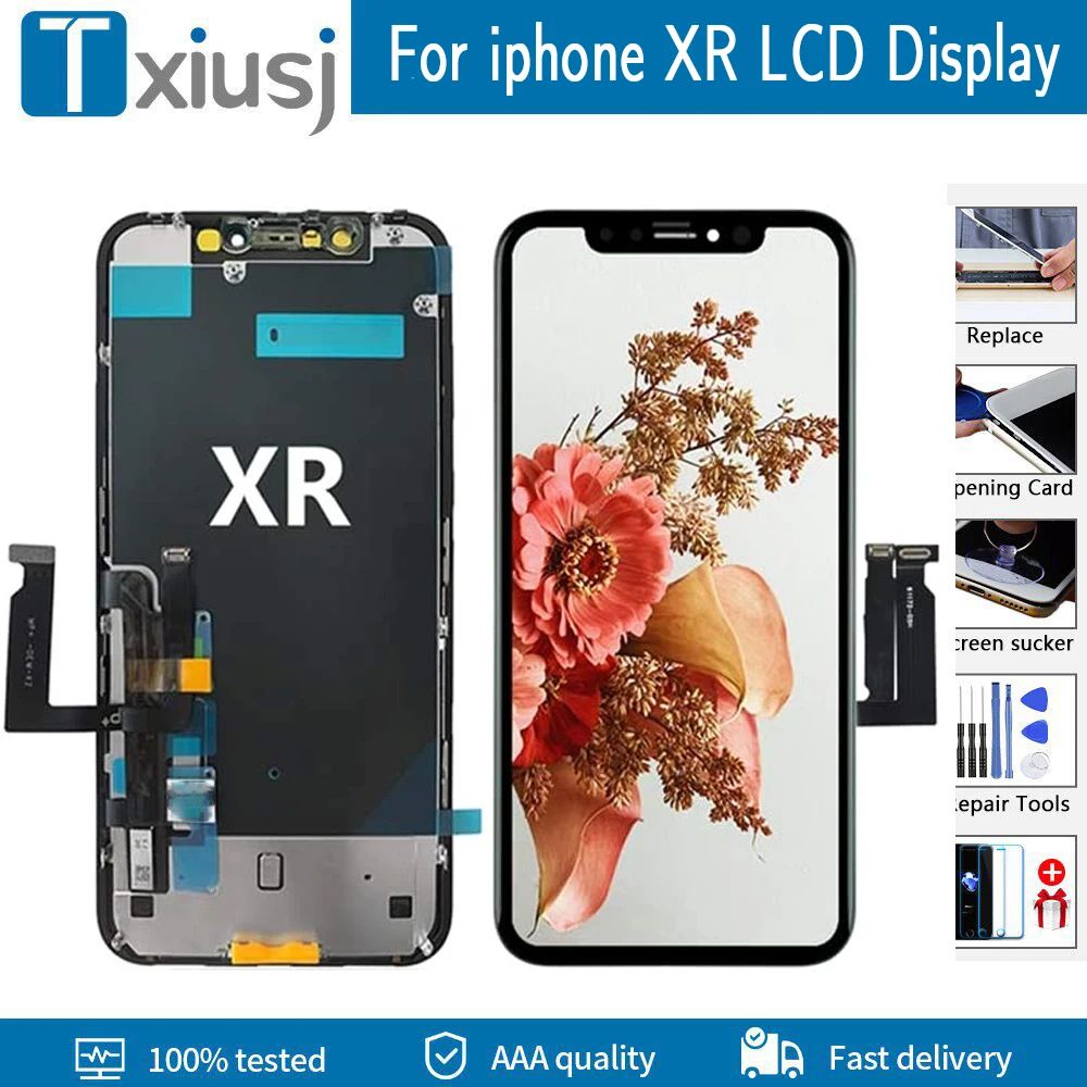 Oled Pantalla Per Iphone Xr Display Lcd Touch Screen Digitizer Assembly Per Iphone Xr Lcd Sostituzione