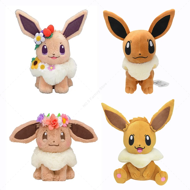 Pokemon Peluche Carino Kawaii Eevee Morbido Peluche Anime Pocket Monsters Eevee Peluche Bambola Per Bambini Regalo Per Bambini