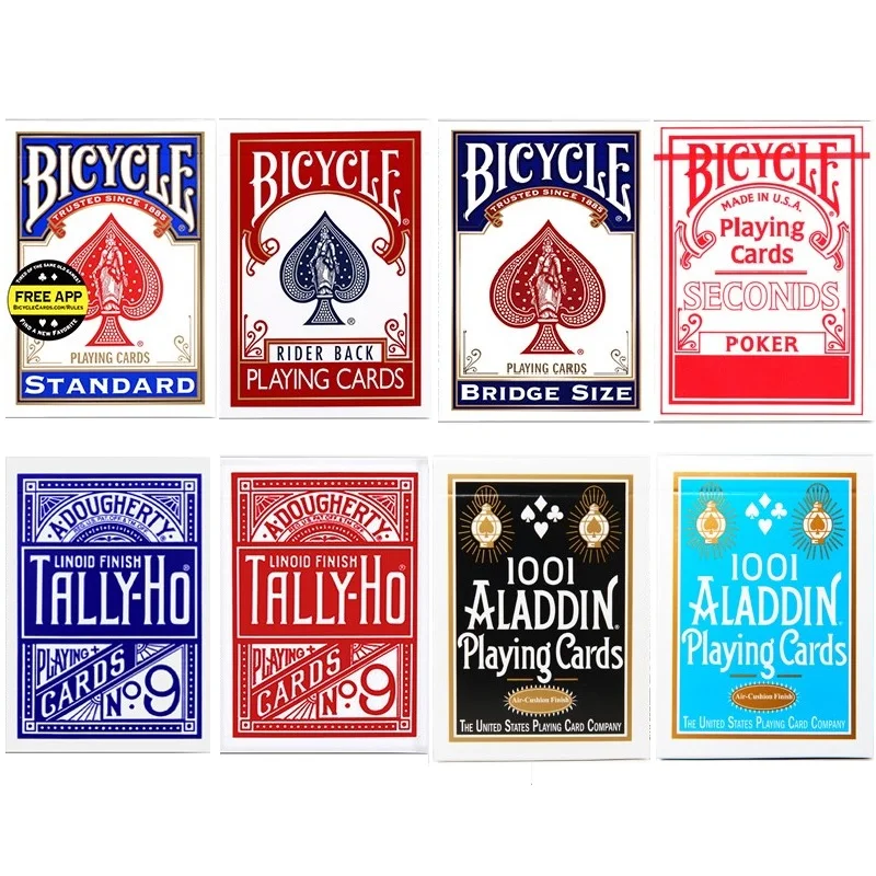 Bicycle Rider Back Indice Standard Carte Da Gioco Mazzo Rosso/Blu Secondi Poker Nuovo Sigillato Uspcc Usa Carte Magiche Trucchi Magici Puntelli
