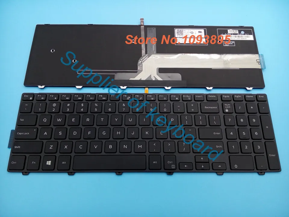 Nuovo Per Dell Inspiron 15 3565 3567 5557 5566 Vostro 15 3565 3568 Tastiera Inglese Per Laptop Retroilluminata