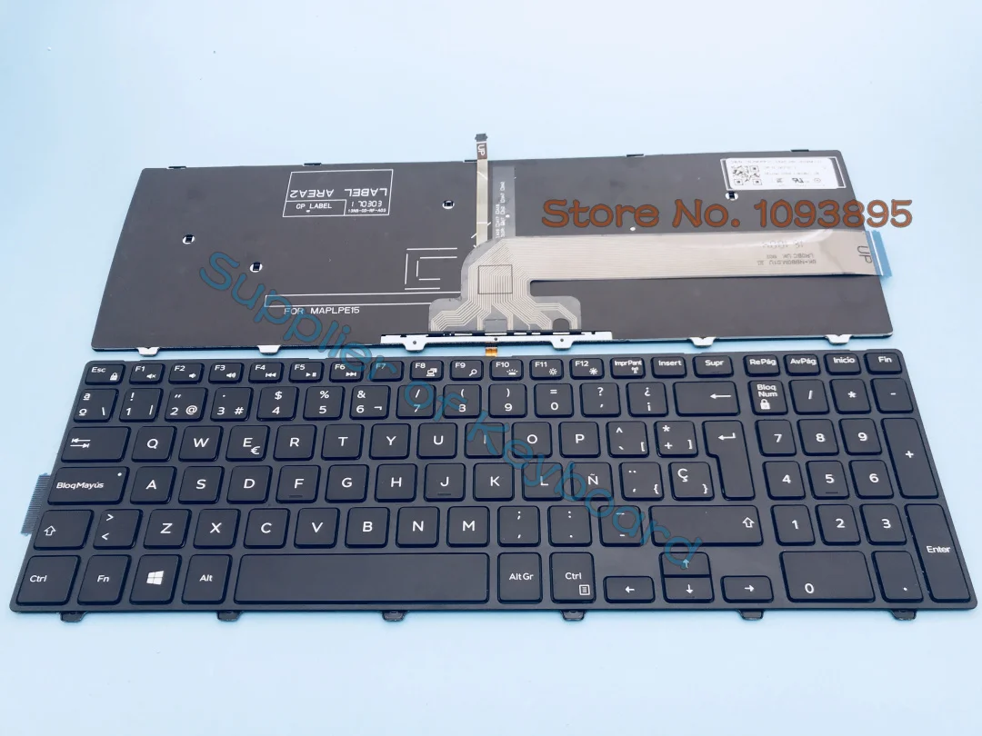 Nuovo Per Dell Inspiron 15 3565 3567 5557 5566 Vostro 15 3565 3568 Laptop Tastiera Spagnola Latina Retroilluminata