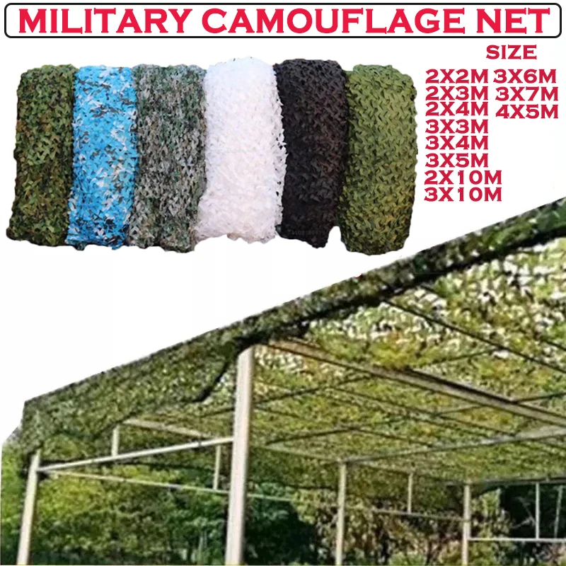 Militare Camouflage Mesh Camouflage Mesh Military Mesh Shade Net Hunting Garden Car Outdoor Camping Shade Tent Muslimah
