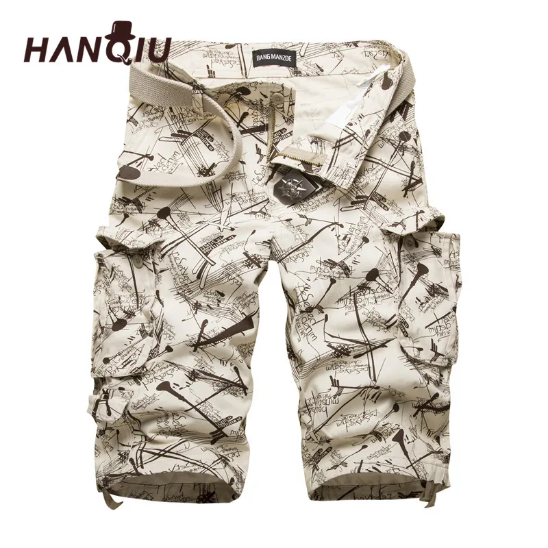 2024 Pantaloncini Cargo Da Uomo In Cotone Summner Pantaloncini Da Uomo Mimetici Alla Moda Multi-Tasca Casual Camo Outdoor Tolling Homme Pantaloni Cort