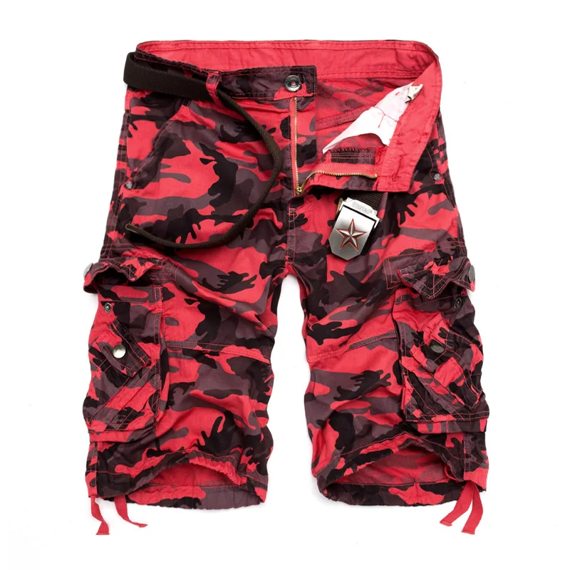 Taglia Usa 2023 Nuovi Pantaloncini Cargo Larghi Mimetici Da Uomo Cool Summer Military Camo Short Pants Homme Cargo Shorts