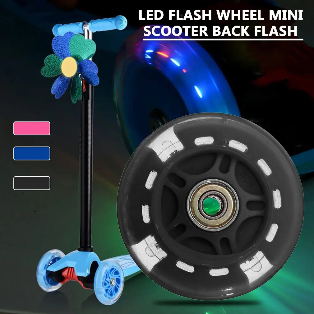 80 Millimetri 120 Millimetri Scooter Flash Led Ruota Mini O Maxi Micro Scooter Lampeggiante Luci Posteriore Posteriore Abec-7 Con 5 Colori