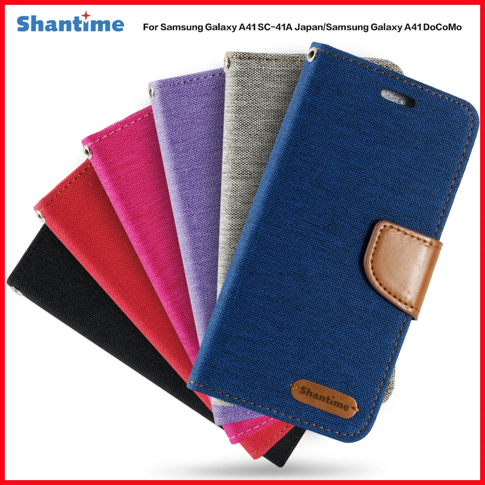 Custodia Flip Pu Per Samsung Galaxy A41 Sc-41A Custodia Da Lavoro Giapponese Per Samsung Galaxy A41 Docomo Porta Carte Custodia Per Foto Portafoglio