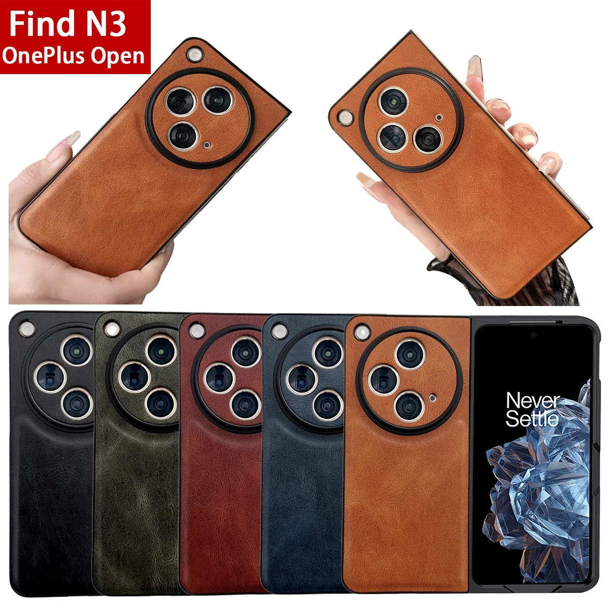 Custodia Classica In Pelle Business Fashion Per Oppo Find N3 Custodia Per Oneplus Pen Cover One Plus Pen Case