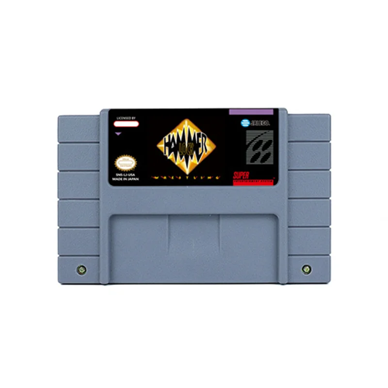 Hammerlock Wrestling Action Game Per Snes 16 Bit Retro Cart Regalo Per Bambini