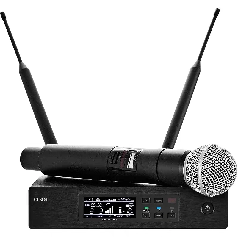 Oem Professionale Qlxd4 Palmare Beta58 Sm 58 Auricolare Con Risvolto Microfono Wireless