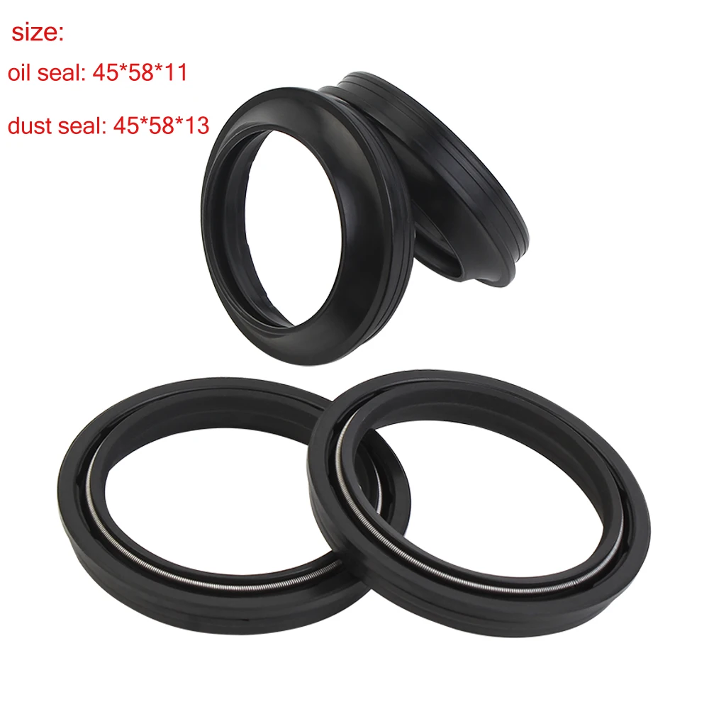 45*58*11 45*58*13 Guarnizione Antipolvere Olio Ammortizzatore Forcella Anteriore Moto Per Sm510R Sm610 Sm-E610 Smr570 Smr610 Sms630 Tc250 Tc450 450 R 