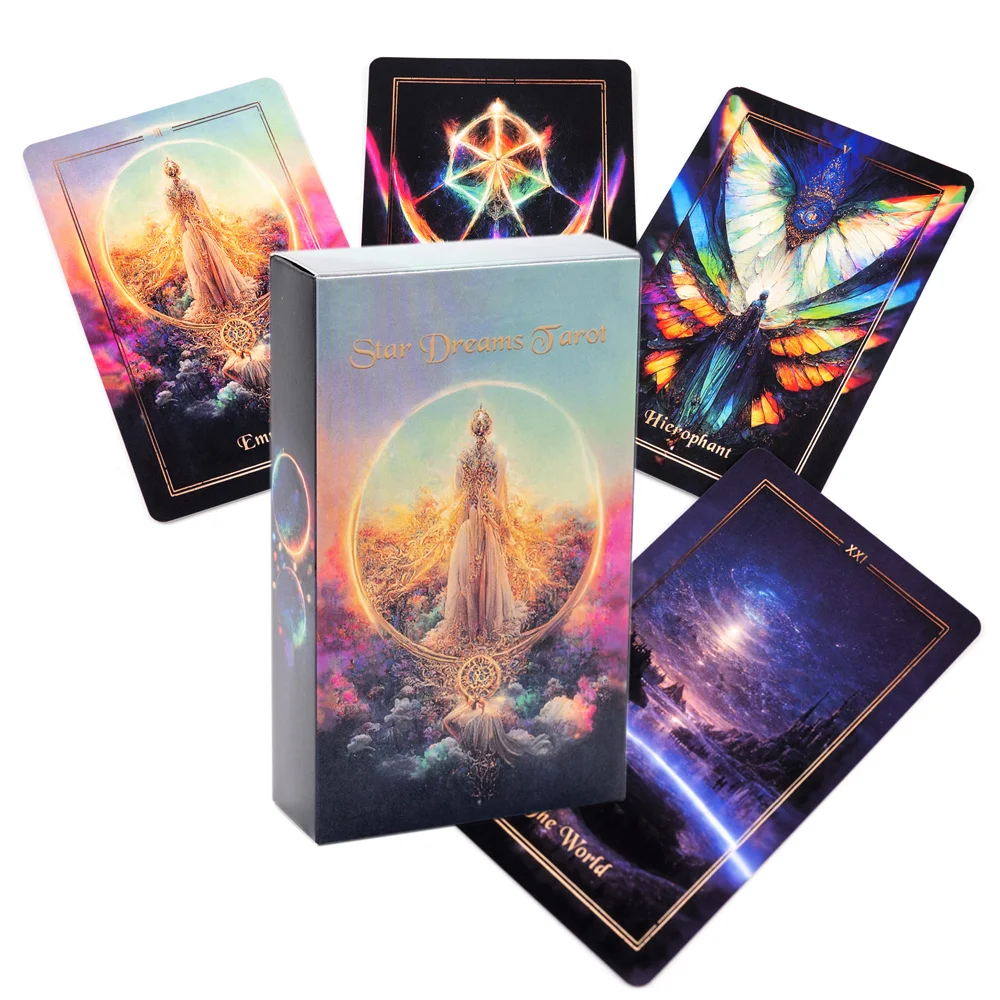 12*7Cm Divine Star Dreams Tarot Oracle Card Unisex Deck Prophesy Tarocchi Rider Waite 2023 Nuovo
