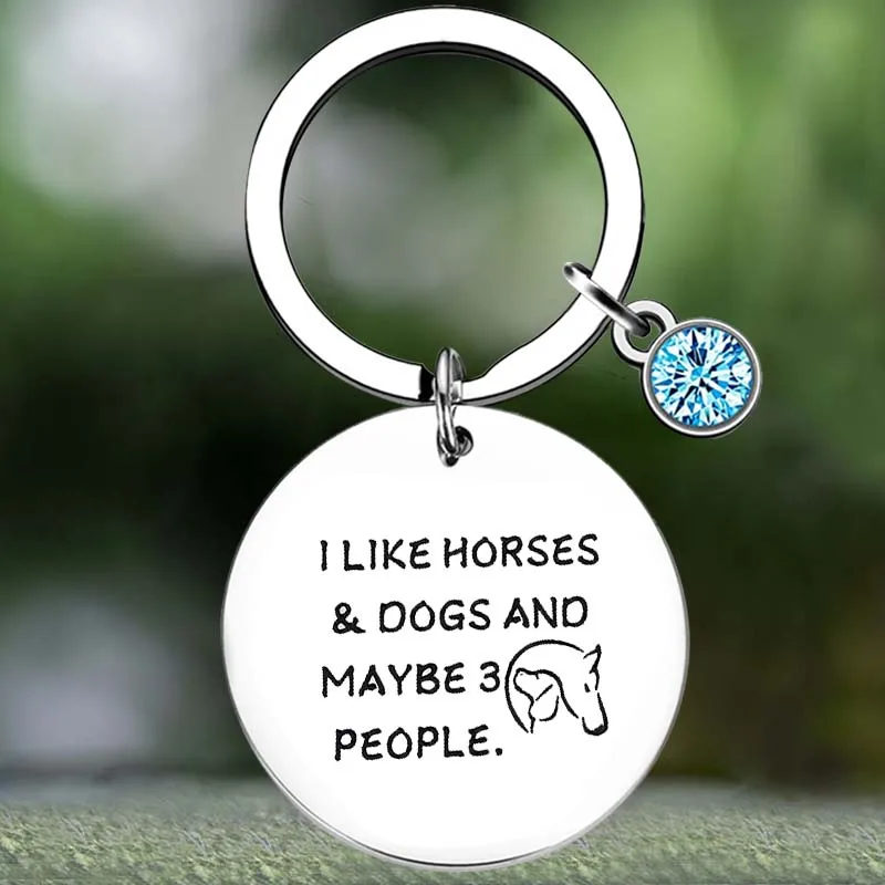 Simpatico Cavallo Regalo Cane Regalo Portachiavi Cavallo Cavaliere Cane Amante Regalo Portachiavi Ciondolo Gioielli Regalo Amante Dei Cavalli