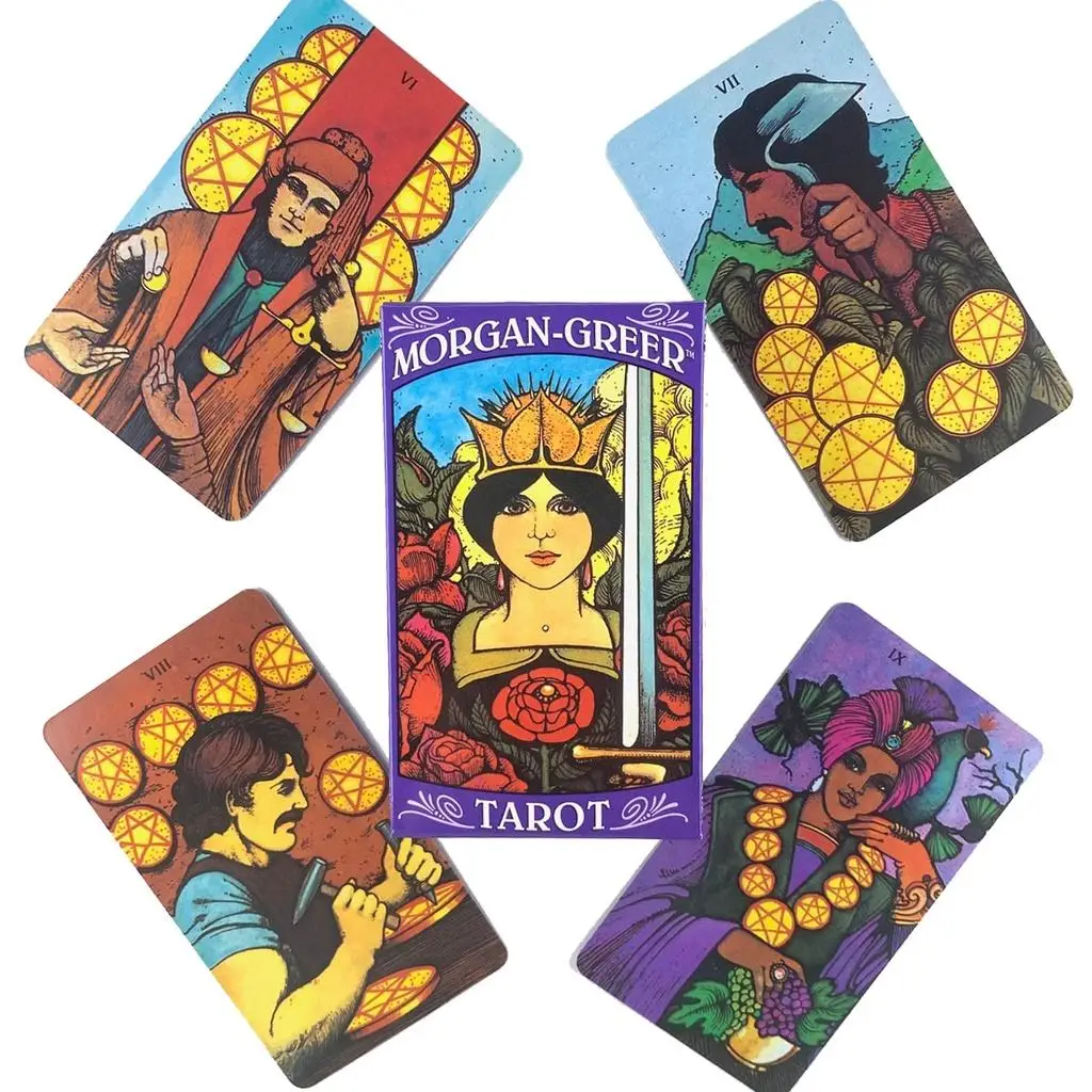 10.3*6Cm Morgan Greer Tarot Deck Leisure Party Gioco Da Tavolo 78 Pcs Cards Rider System
