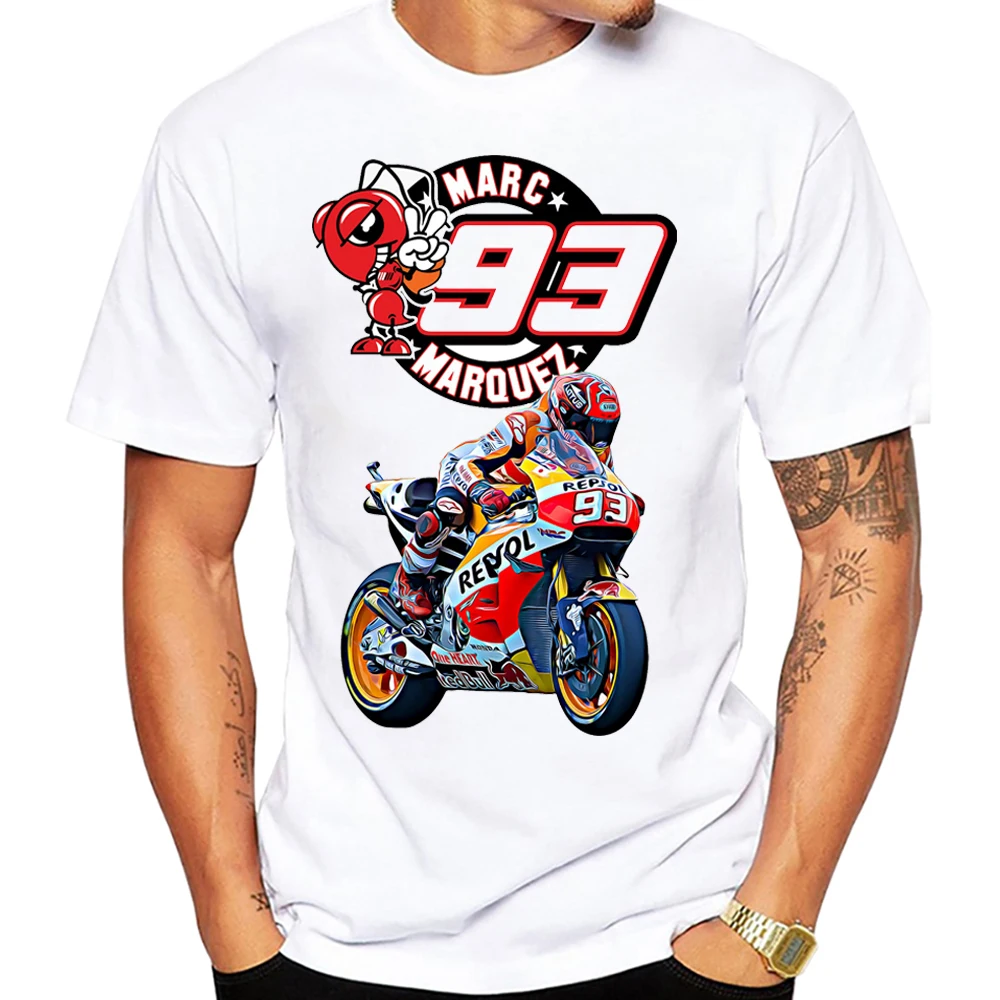 Legend Gp Race World Champion Kevin Schwantz 34 E Big Red Ant T-Shirt Boy Motorcycle Rider Clothes Riding Sport Men White Tees