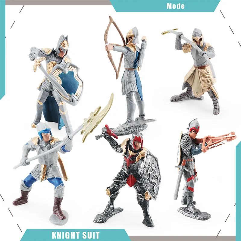 Simulazione Mitologia Occidentale Gryphon Rider Spear Knight Suit Action Figures Decorazione Della Casa Stick Archer Figurine Giocattoli Regalo Per Ba