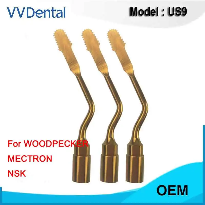 Vvdental Us9 Scaler Punte Per Chirurgia Piezoelettrica Dentale Per Woodpecker Ultrasurgery/Mectron Piezosurgery/Nsk Manipolo Coltello Da Taglio Osseo